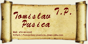 Tomislav Pušica vizit kartica